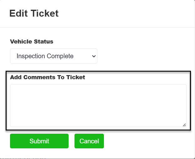 Internal comments on ticket